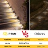 T-SUN Solar Step Light Outdoor, 6 Pack Solar Stair Light,