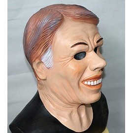 The Rubber Plantation TM 619219292627 Jimmy Carter Ex President Latex Mask American Fancy Dress Film Movie Costume Accessory, Unisex-Adult, One Size