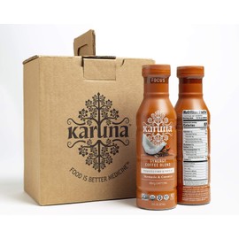 Karuna Whole Plant Synergy Organic Coffee Blend, Energy Focus Pack, Turmeric and Coconut Flavor, 60mg Caffeine, Non GMO, Gluten Free, 12 Fl Oz (6-Pack)