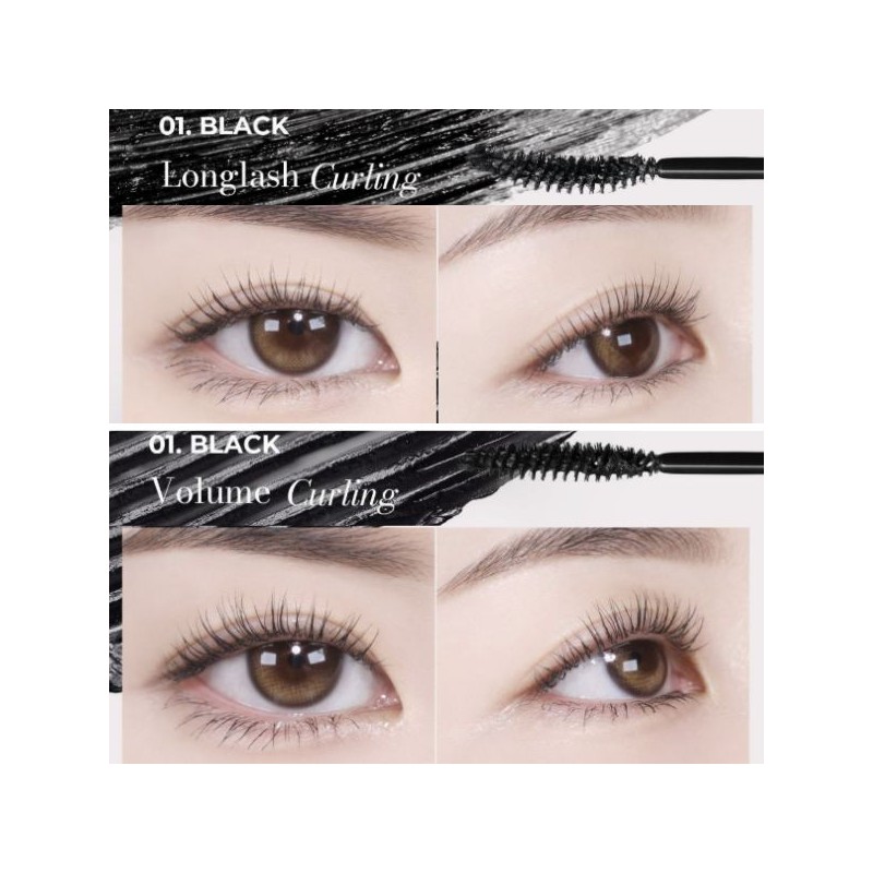MUDE Inspire Longlash/Volume Curling Mascara 10ml, Color:03 Volume Black