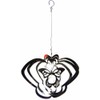 Hanging Stainless Steel Garden Wind Spinner Sun Catcher Crystal -