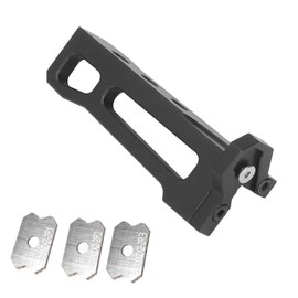 Woodworking Edge Trimmer Aluminum Alloy Manual Wood Edge Planer Arc Woodworking Scraper with 3 Blades