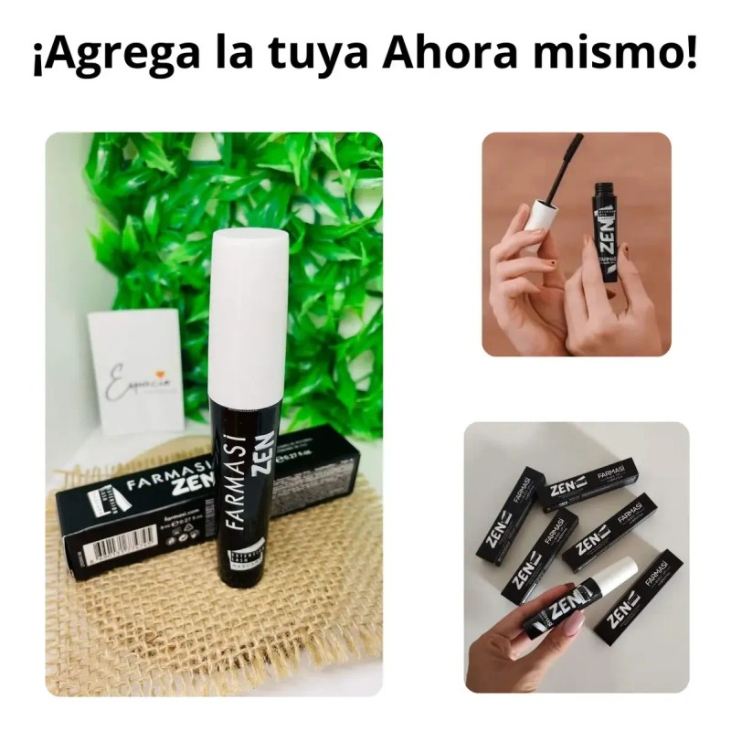 Mascara De Pestañas Zen Farmasi Con Vitamina E Rimel