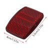 Bike Reflectors Bicycle Cycling Light Reflector Rear Front for Handlebar