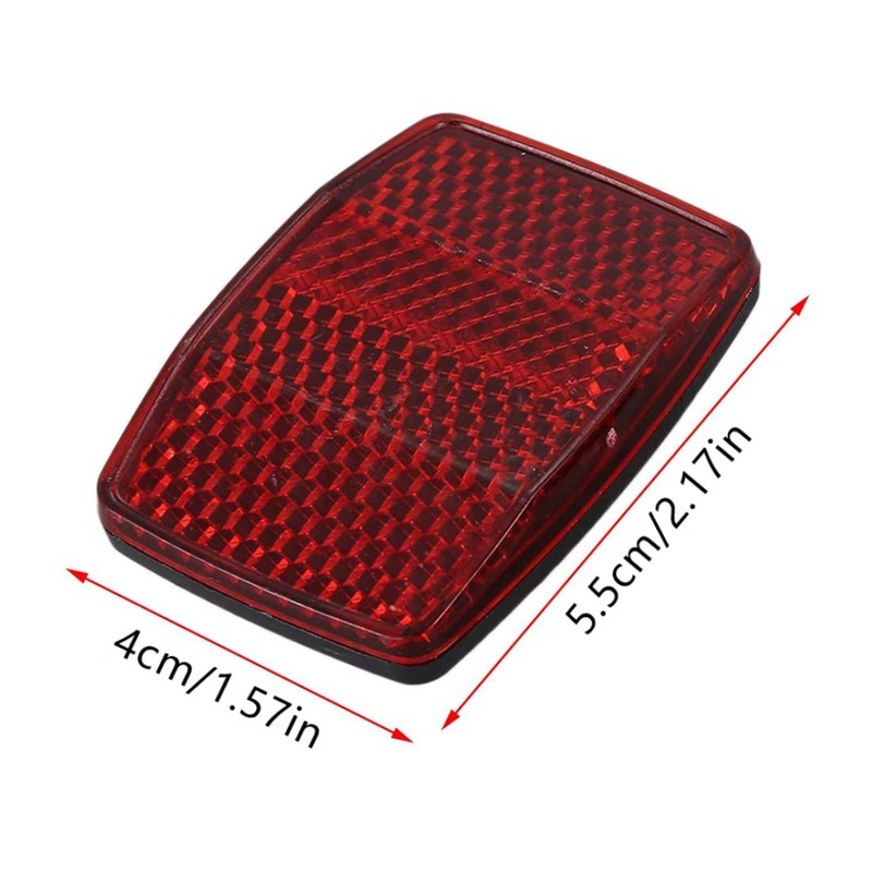 Bike Reflectors Bicycle Cycling Light Reflector Rear Front for Handlebar