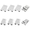 SUPERFINDINGS 8pcs 2 Styles Iron Bolo Tie Slider Clasp Bolo