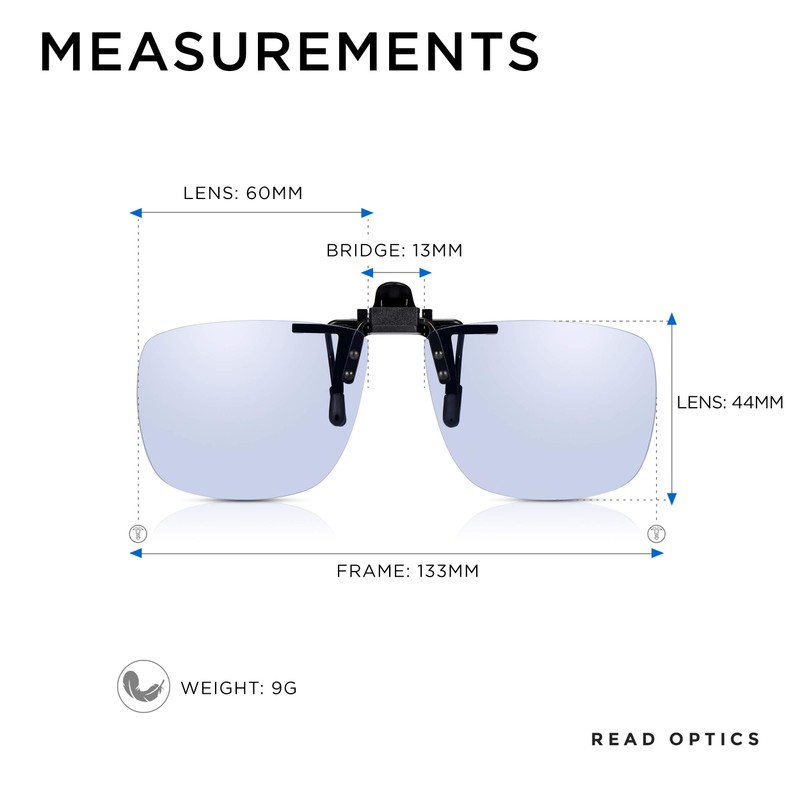 Blue Light Blocking Clip On Glasses for Computer, Digital, Screen