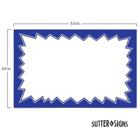 Sale Signs for Retail Stores - 100pcs, 3.5" x 5.5" Variety Color Price Tags for Yard & Garage Sale