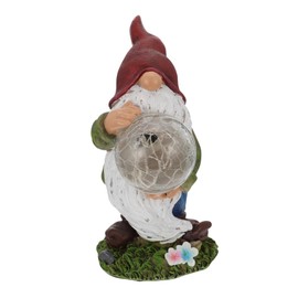 CIYODO 1Pc Colorful Solar Resin Garden Lamp Decorative Outdoor Animal Light for Lawn Patio and Garden Adorable Dog Cat Design with Stable Base Automatic Night Illumination