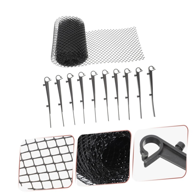 Outanaya 1Set Garden Gutter Netting Durable Mesh Protective Net for