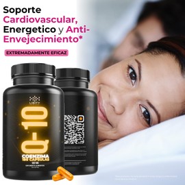 Coenzima Q-10, Colageno, Vitamina E y Vitamina C (180 Capsulas 500mg) | [Potente Formulacion Grado Farmaceutico] Extremadamente Eficaz | Soporte Cardiovascular y Regeneracion Celular | Suministro Para 90 Dias | - Libity