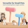 Oxiros 2 Pack Chinchilla Grooming Brush, Soft Silicone Pet De-Shedding