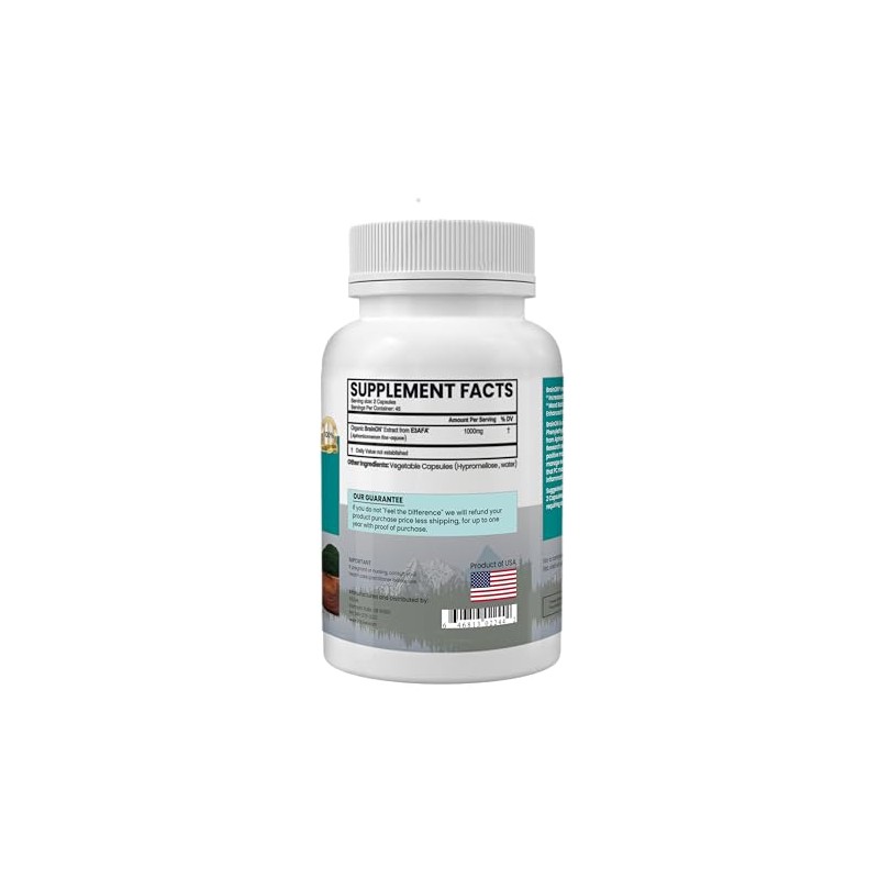 E3LIVE BrainON - Wild-Harvested AFA Extract for Mood Balance &