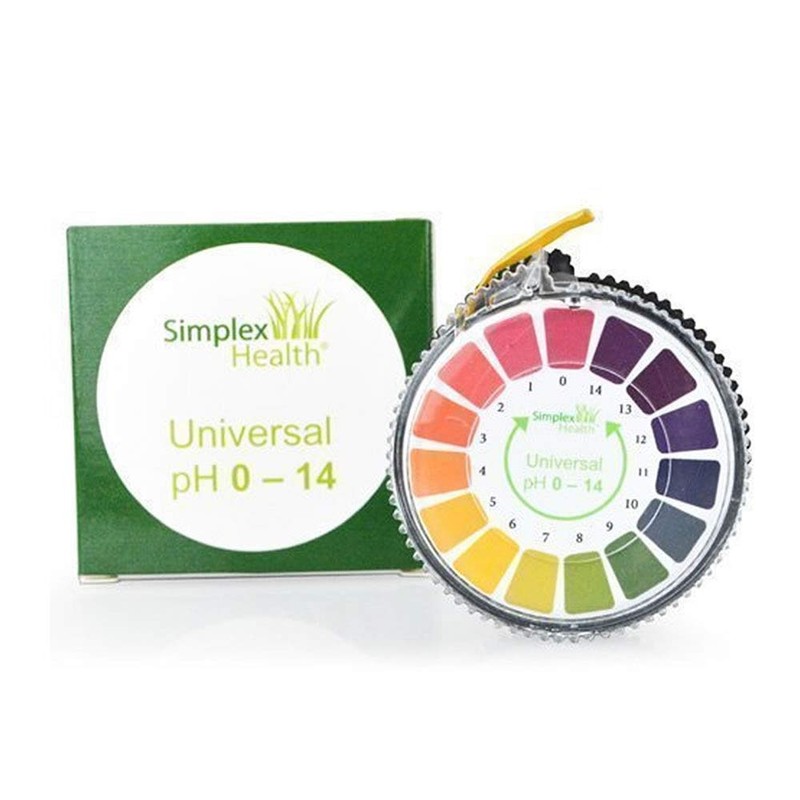 Simplex Health pH-Indikator Lackmus-Test Papier-Streifen Roll, 0-14 Für Wasser -