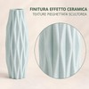 Vasi in Plastica 2 Pezzi Effetto Ceramica Verde