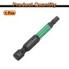 sourcing map H4 Flat Hex Head Screwdriver Bit 4mm Metric