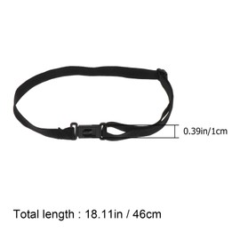 COHEALI Bow Tie Strap Extender: 50pcs Adjustable Bow Tie Strap with Clips Elastic Bowtie Bands Black for Almost All Types Comfortable Fit and Style Enhancement