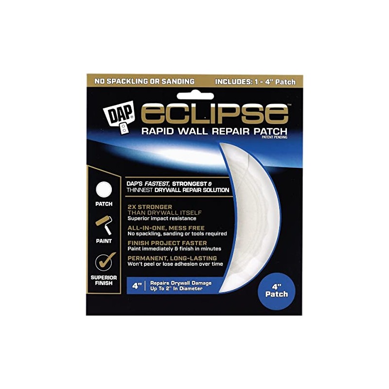 DAP 7079809163 4 in. 09163 Eclipse Rapid Wall Repair Patch