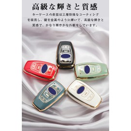 [LETINGFAR] Key Case for Subaru Smart Key Case Key Cover TPU Special Design for Subaru 4J Subaru Legacy B4 Impreza G4 WRX Key Holder, gray