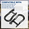 Front Tow Hooks Ring Compatible with 2007-2019 Chevy Silverado GMC