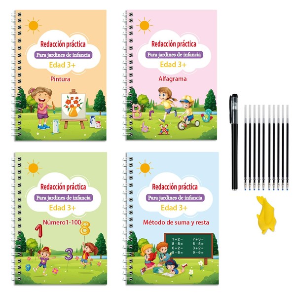 Grooved Handwriting Practice for Kids - Spanish Pre K Tracing