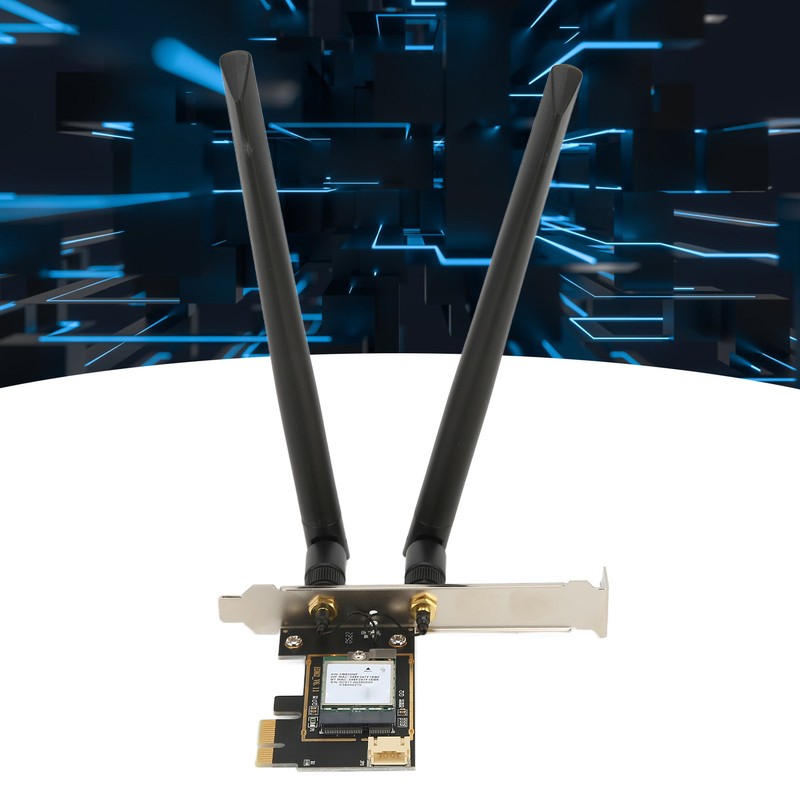 PCIe WiFi 6E Card 2.4G/5G/6Ghz Up to 2400Mbps Dual Antenna