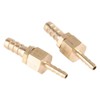 2pcs 4-8mm Brass Hose Barb Quick Release Pack Reducing Pipe