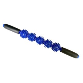 Therapist's Choice® Muscle Roller Stick 3000: Ergonomic Padded Grip 5 Spiky Balls Massage Stick