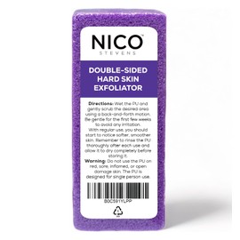 Pumice PU for Feet - Hard Callus Remover - Dry Cracked Heel Scrubber for Feet - Foot Scrubber - Pedicure Tool - Ideal for Dry Skin On Feet by Nico Stevens