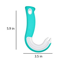 NIIIYTYB Pop Top Can Opener Tool for Seniors Easy Ring Pull Tab J Hook Opener Buddy for Soda Cat Food Cocktail Cans Simple Circle Handle Tabs Opener Tool Easy Open Tin Can Buddies(Blue)