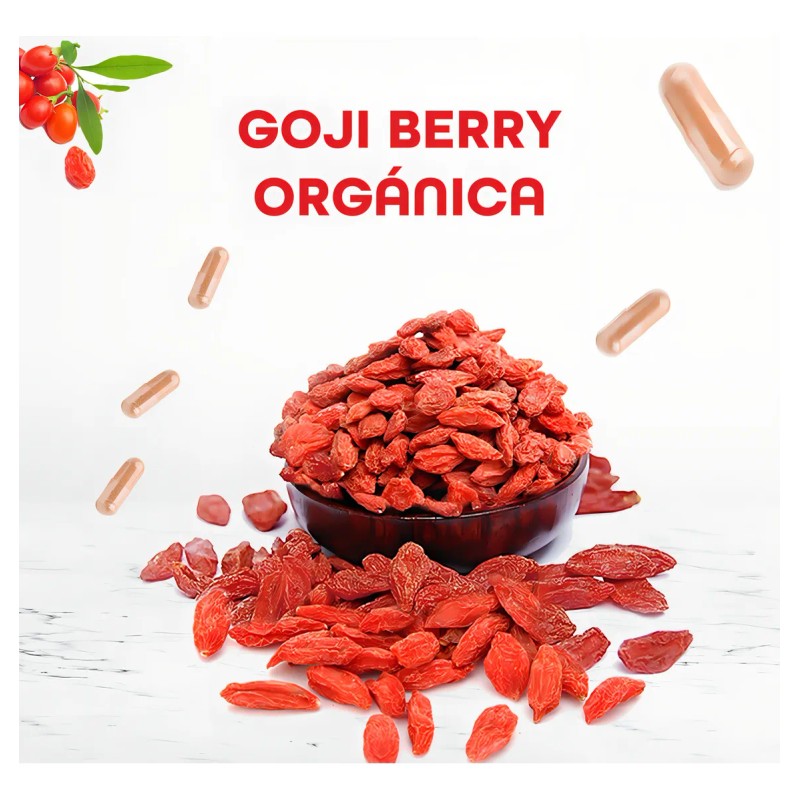 Suplemento Goji Berry Orgnica 180 Cpsulas De 500 Mg 100