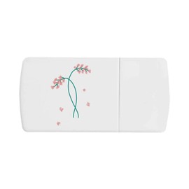 'Pink Wild Flowers' Pill Box with Tablet Splitter (PI00028884)