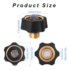 BOXOB Garden Hose to Pressure Washer Adapter, 3/4" Female to 3/8" Male Inlet Fitting Compatible with Simpson Cleaning 7112362 & Multiple Pressure Washer Pumps Connector Accessories Coupler Parts