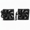 Ventilador de Refrigerador de Caja de Computadora de 2 Piezas