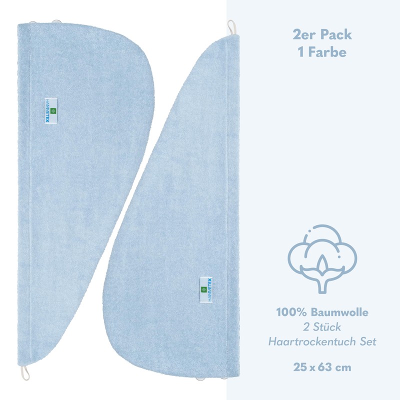 Hammetex Bath Towels 25 x 66 cm, Extra Soft and