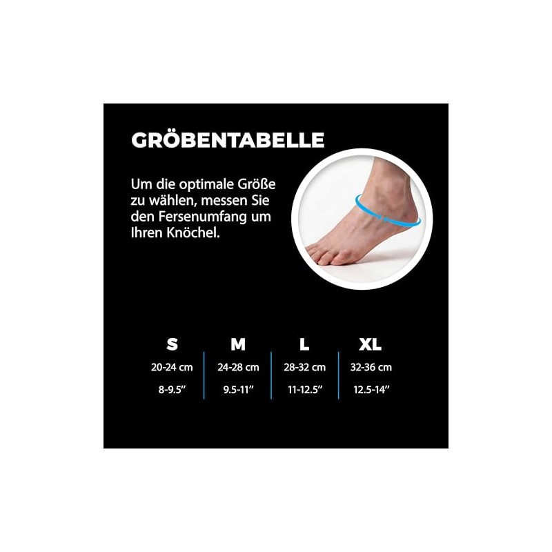VITTO Ankle Brace, Foot Support for Ligament Damage, Weak Joints,