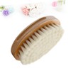 Ipetboom Bathroom Scrubbing Brush Wooden Baby Hair Brush 1pc Bath