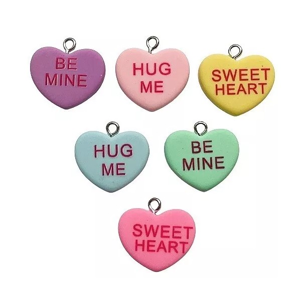 Shelly's Buttons and More Heart Candy Charms - Valentine Embellishments