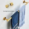 Brushed Gold Bathroom Hardware Set 10 Piece with Towel Racks