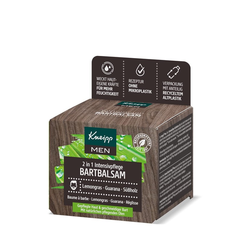 MEN 2 in 1 Intensive Care Beard Balm, Lemongrass, Guarana