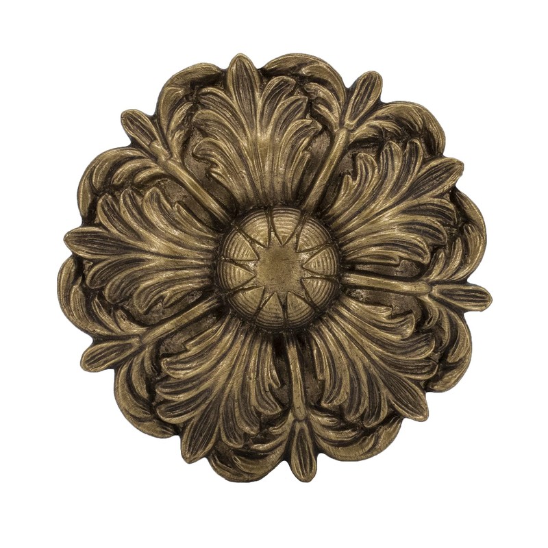 MERIVILLE Set of 2 Fleur Window Drapery Medallion Holdbacks, Curtain