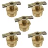 5Pcs Brass Water Drain Valve, DN15 1/2" Air Compressor Drain