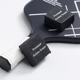 Pickleball Paddle Eraser, Best Carbon Fiber Pickle Ball Racket Cleaner, Fast & Easy Rubber Bar to Remove Ball Residue, Dirt, & Minor Scrapes, Scratches (1PCS)