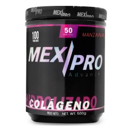 Mex/pro Colageno Hidrolizado 500gr Sabor Manzana