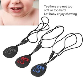 Collar de masticación sensorial de 3 uds., juguetes masticables de silicona para niños y adultos, reduce la masticación de donas