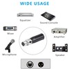 XMSJSIY Mini XLR 3-Pin Male to 4-Pin Female Audio Adapter，Microphone