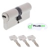 QPlus24 EC660 30/55 Lock Cylinder Set with Security Card, 3