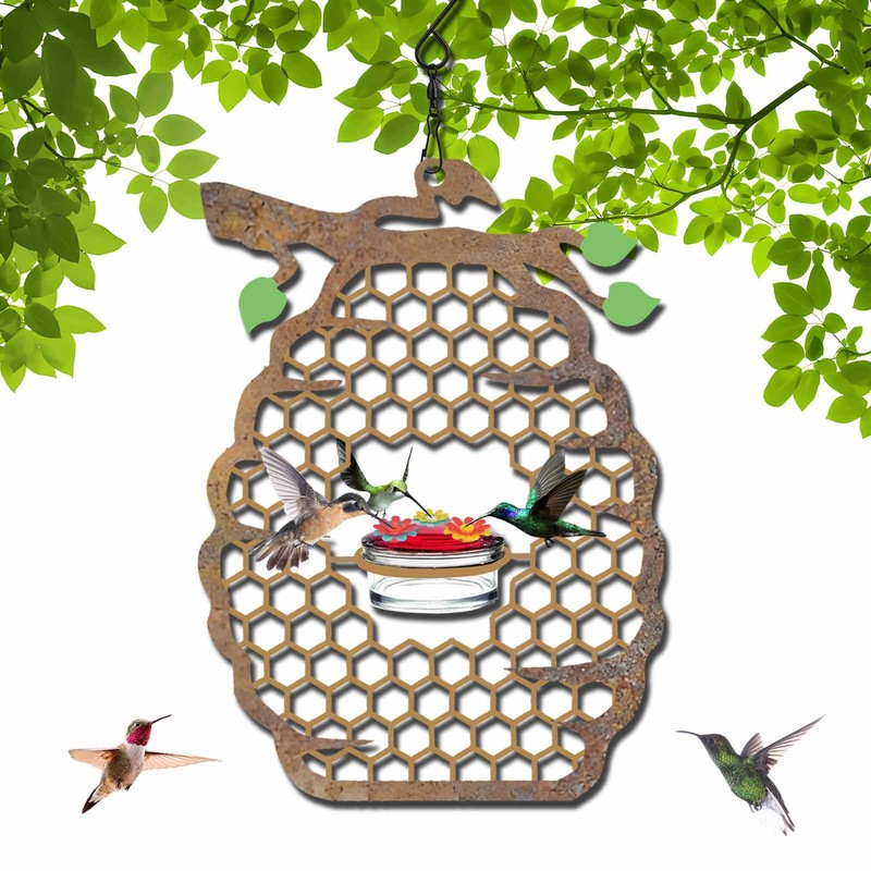 Hummingbird Feeders Innovative Hanging Beehive Wind Chimes Hummingbird Feeder for