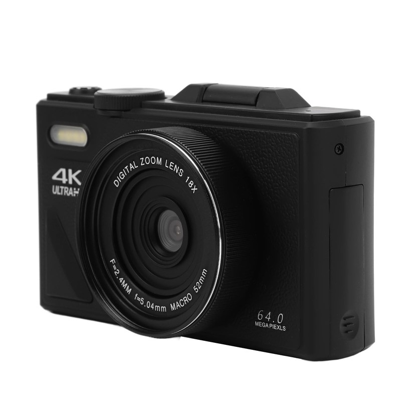 Digital Camera, Portable Digital Camera 18x Zoom UHD 4K 3