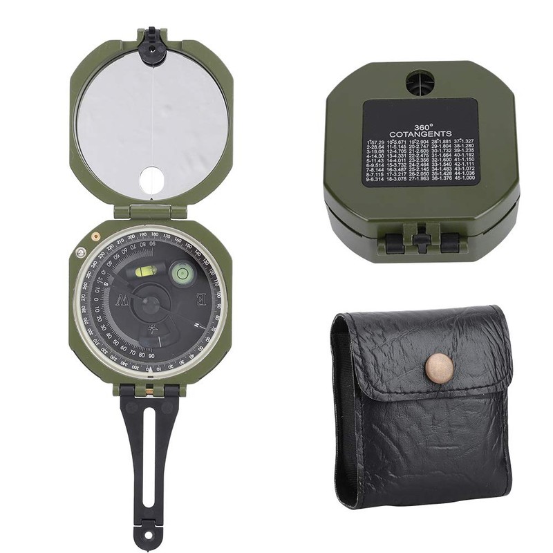 Leapiture Professional Geological Compass, Aluminum Zinc Alloy, High Accuracy, Waterproof,